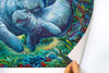 Colorful manatee artwork inspired by Florida coastal living. Original painting by Florida artist Kelly Quinn - Kelly of the Wild