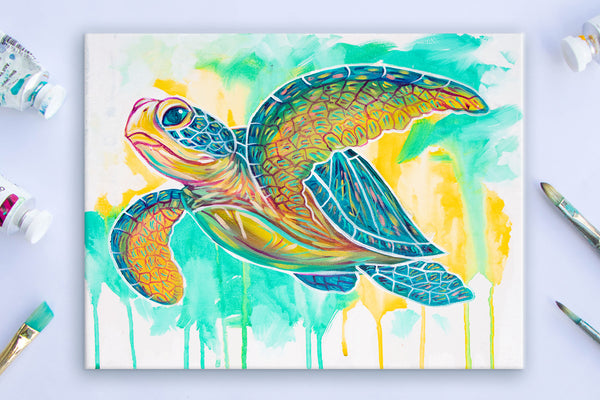 Joyful Sea Turtle