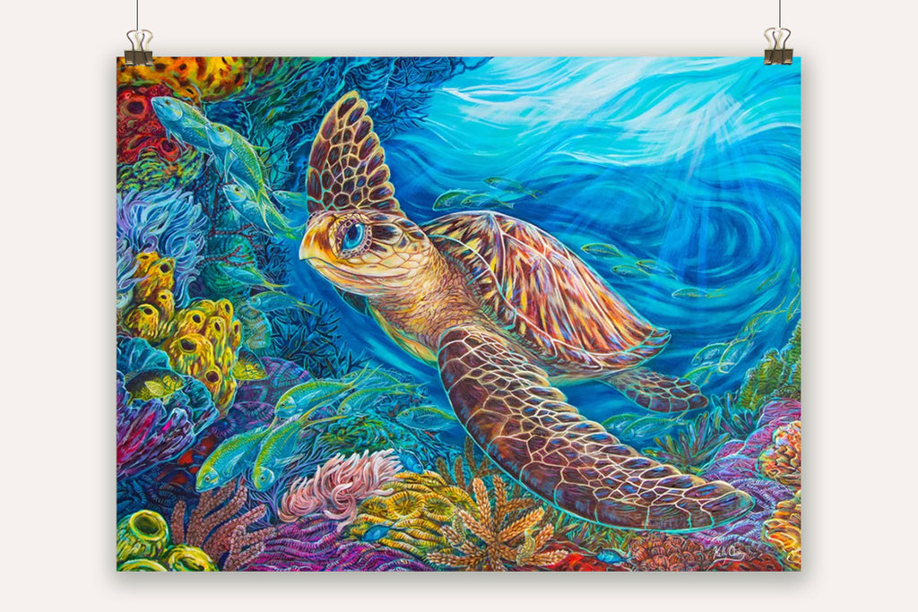 sea turtle art